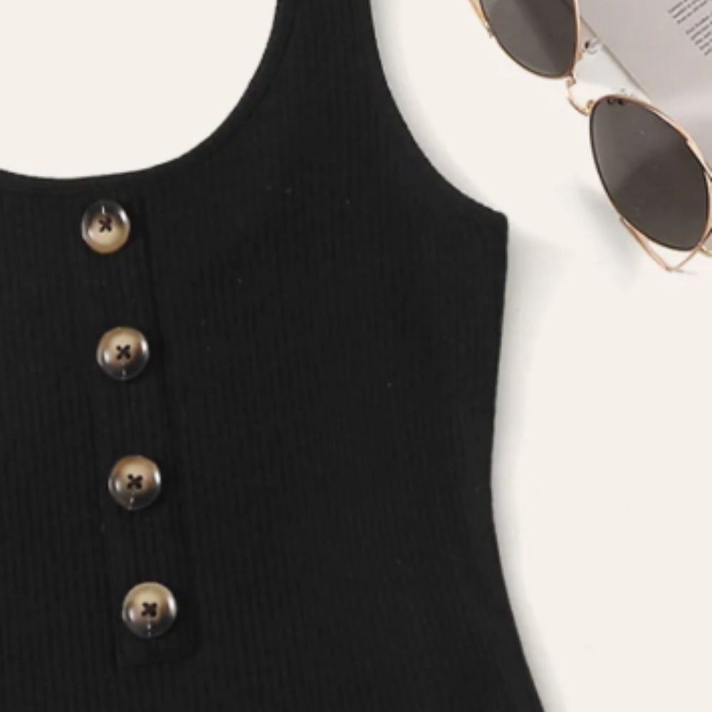 Rib-Knit Tank Bodysuit - Picture 6 of 7